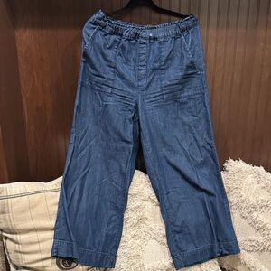 LOFT Blue Wide Leg Jeans